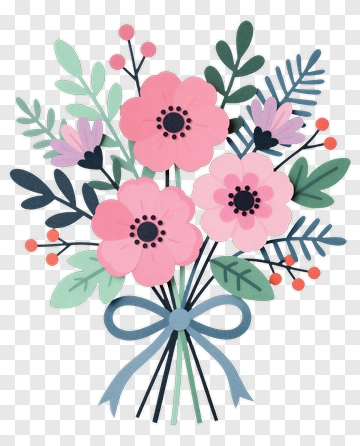 Colorful Flower Bouquet PNG