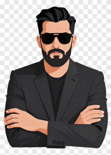Stylish Man In Sunglasses PNG