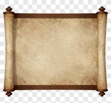 Old Scroll With Decorative Edges PNG