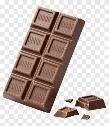 Chocolate Bar With Broken Pieces PNG