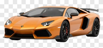 Orange Sports Car PNG