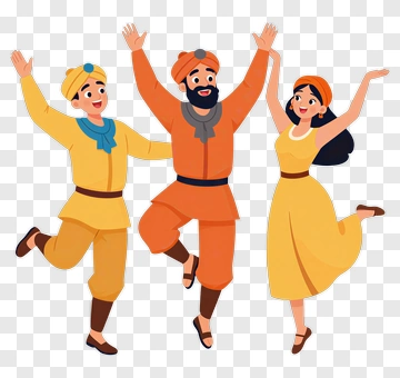 Happy Group Of People Dancing Together PNG