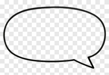 Speech Bubble Outline PNG