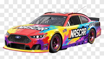 Colorful Nascar Race Car PNG