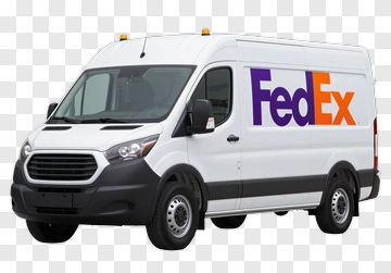 Fedex Delivery Van PNG