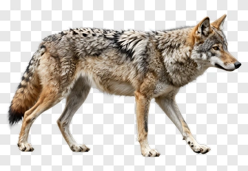 Coyote Walking PNG