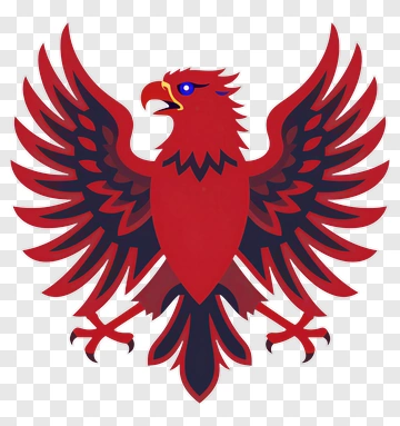 Red Eagle With Spread Wings PNG