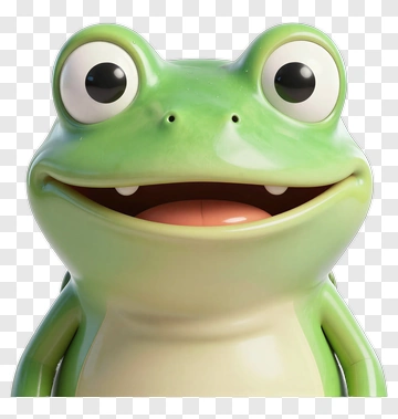Cartoon Frog Smiling PNG