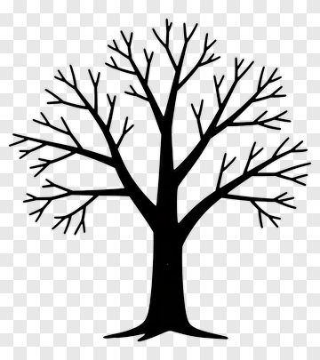 Silhouette Tree PNG