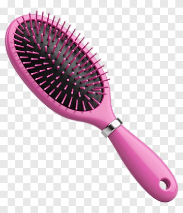 Pink Hair Brush PNG