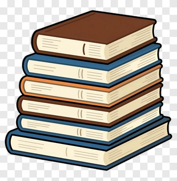 Stack Of Colorful Books PNG