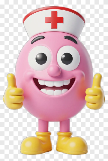 Cartoon Nurse Character Smiling And Giving Thumbs Up PNG