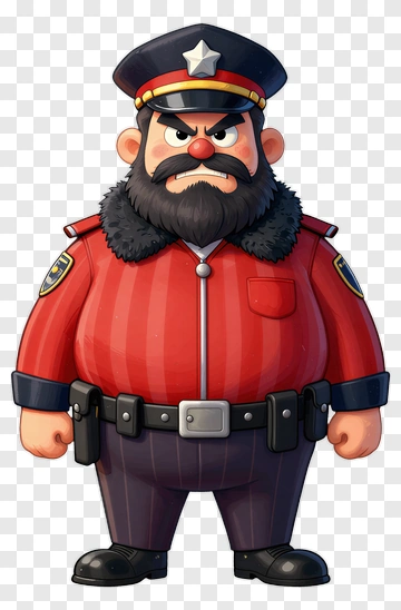 Cartoon Police Officer PNG