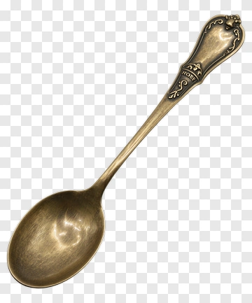 Vintage Silver Spoon PNG