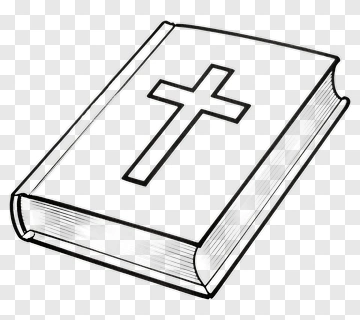 Bible With Cross Design PNG