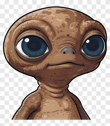 Cartoon Alien Character PNG
