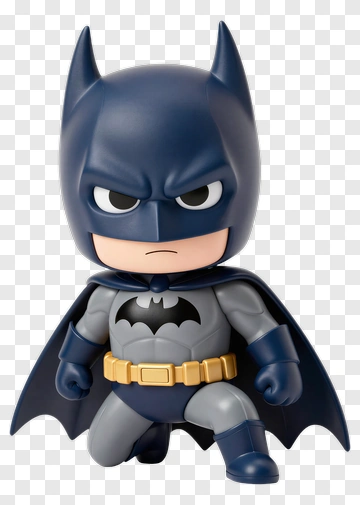 Cartoon Batman Figure PNG
