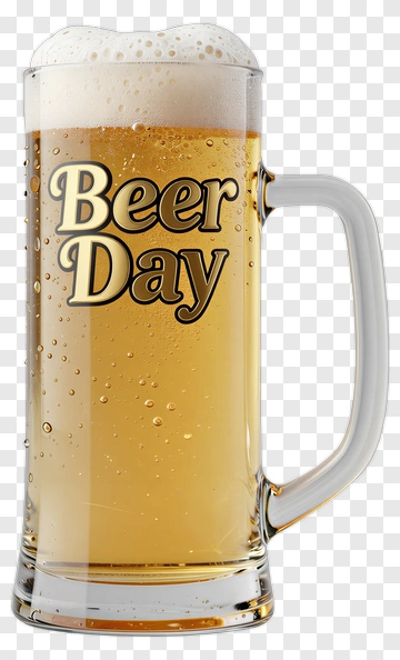 Beer Day Mug Filled With Beer PNG