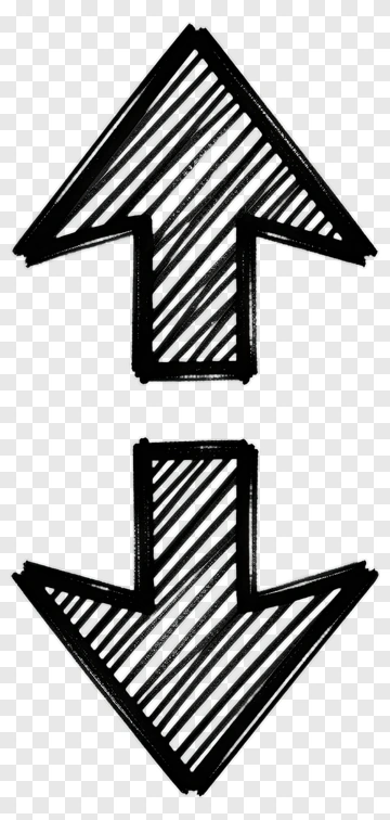 Black Arrow Symbols Up And Down PNG