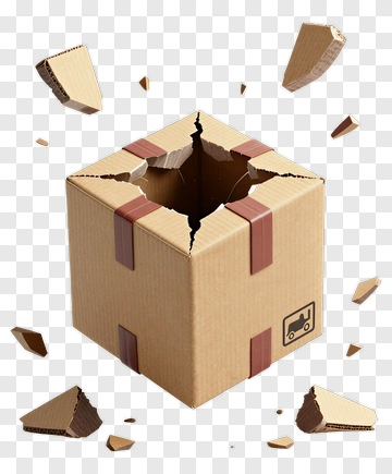 Broken Cardboard Box PNG