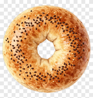Bagel With Sesame Seeds PNG