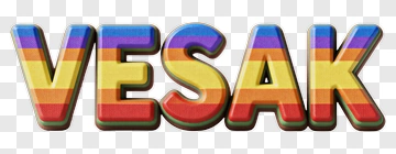Vesak Celebration Text PNG