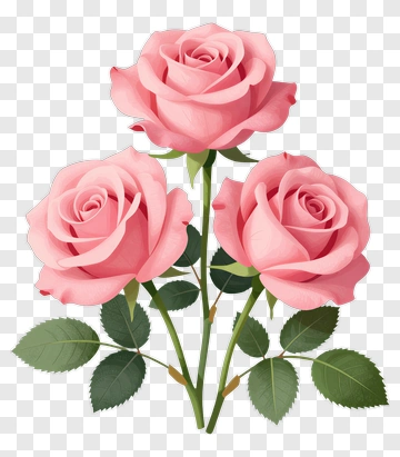 Pink Rose Bouquet PNG