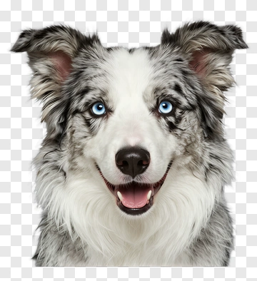Happy Border Collie Dog PNG