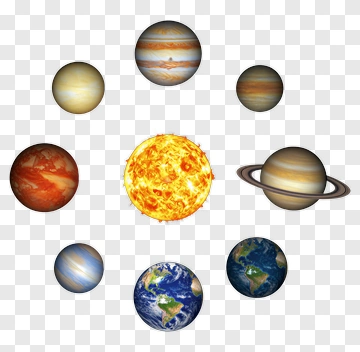 Solar System Planets And Sun PNG
