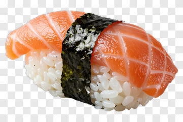 Sushi Roll With Salmon And Seaweed PNG