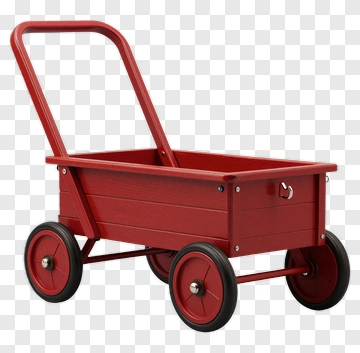 Red Toy Wagon PNG