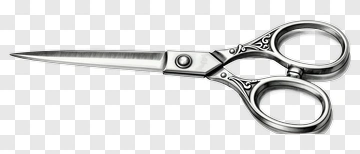 Silver Scissors PNG