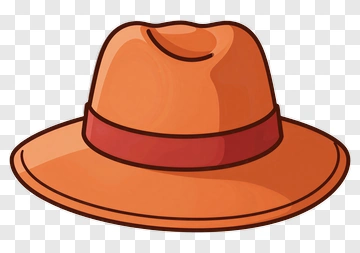 Cartoon Orange Hat PNG