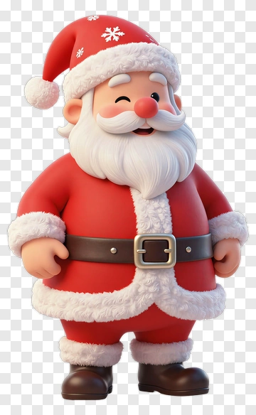 Cartoon Santa Claus Smiling PNG