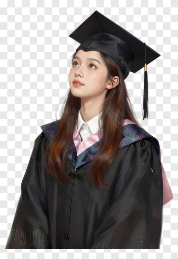 Graduation Portrait Of A Young Woman PNG
