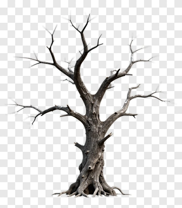 Dead Tree With Twisted Branches PNG