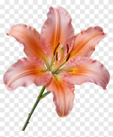 Beautiful Pink Lily Flower PNG