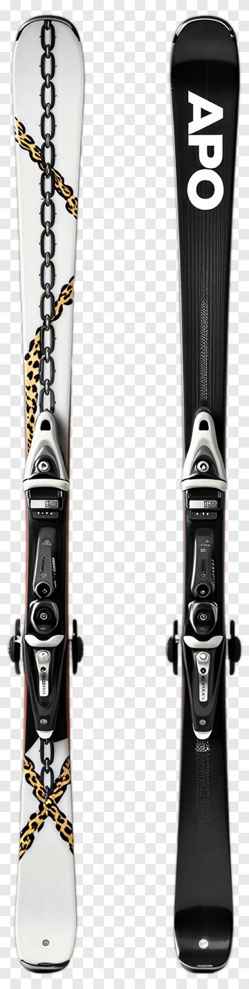 Apo Ski With Leopard Print Design PNG