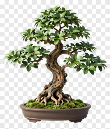 Bonsai Tree In A Pot PNG