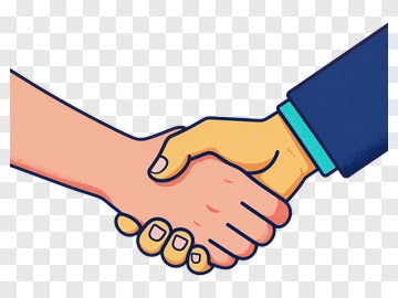 Handshake Between Two People PNG