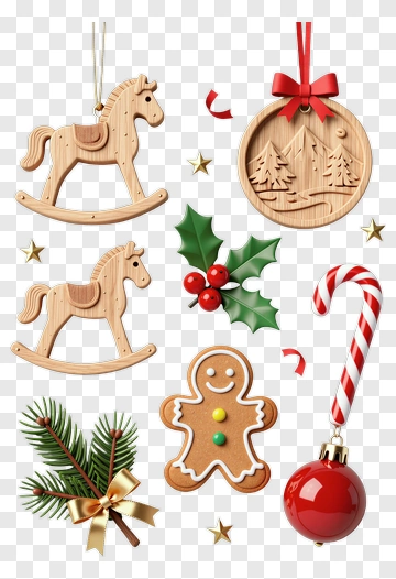 Christmas Ornaments And Decorations PNG