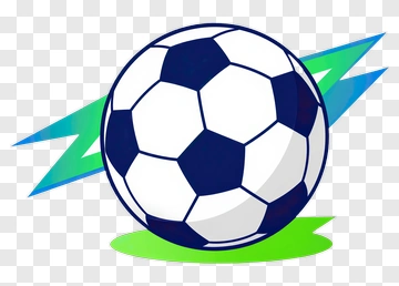 Soccer Ball With Dynamic Background PNG