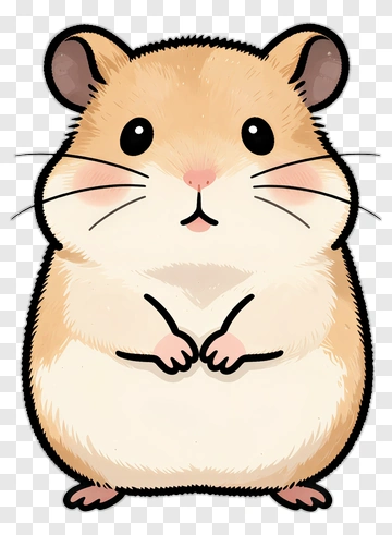 Cartoon Hamster PNG