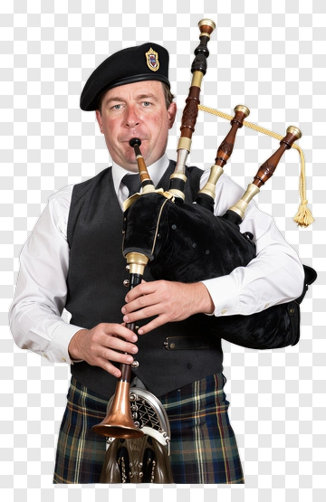 Piper Playing The Bagpipes PNG