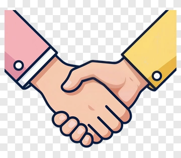 Handshake Between Two People PNG