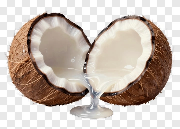 Chocolate Coconut With Cream Filling PNG