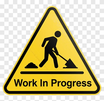 Work In Progress Sign PNG
