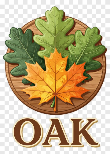Oak Leaves Illustration PNG