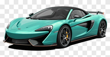 3D Sports Car PNG