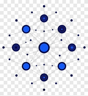 Blue Network Diagram PNG